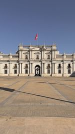 View of historic building against clear sky