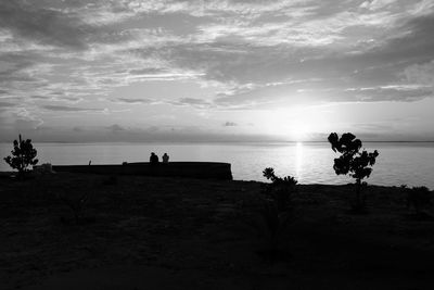 Scenic view of calm sea against sky