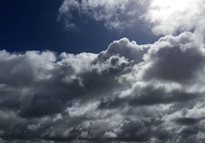 Low angle view of cloudy sky