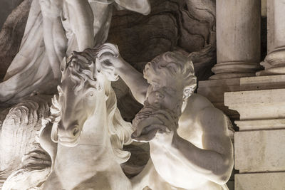 Low angle view of angel statue