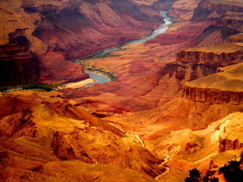 Scenic view of rocky mountains