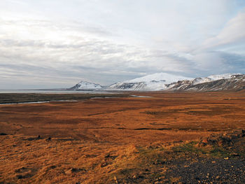 Scenic view of landscape against sky