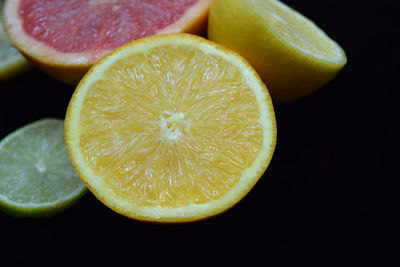 Close-up of lemon slices