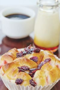 Close-up of pastry