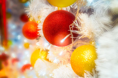 Close-up of strawberries in christmas