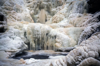 Stream flowing through rocks