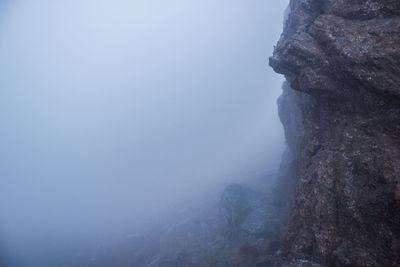 High angle view of mountain range