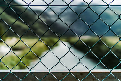 Close-up of chainlink fence