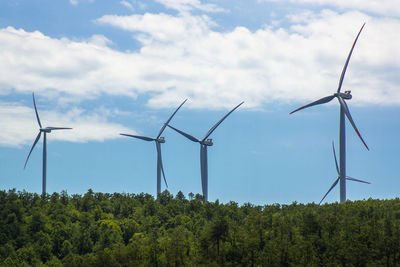 The valley of the wind turbines tuscany italy