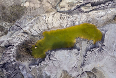 Aerial view of dramatic landscape