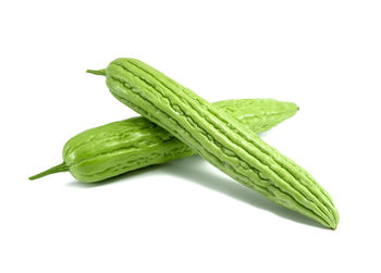 Close-up of green leaf against white background