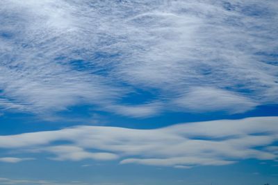 Low angle view of clouds in sky