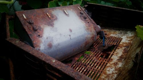 Close-up of rusty metal