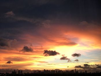 Scenic view of sky at sunset