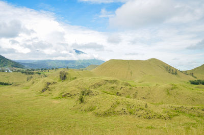 Scenic view of landscape against sky