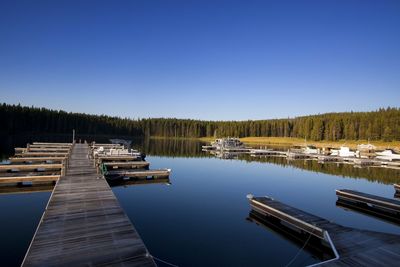 Pier on lake