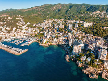 Aerial view of the capital of mallorca - palma de mallorca in spain.