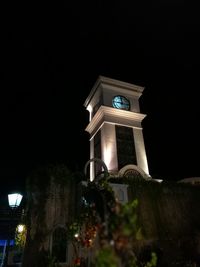 Low angle view of clock tower