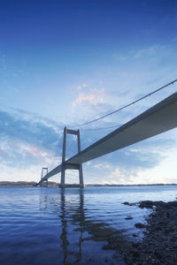 Bridge over sea against sky