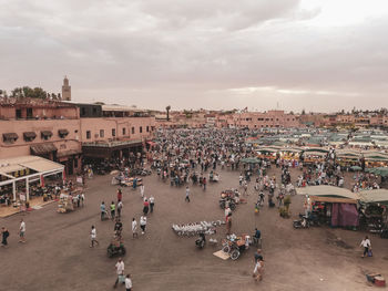 Big market in marrakesh