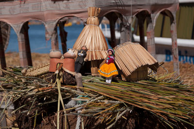 Clothes drying in basket