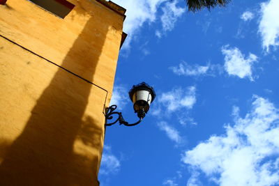 Low angle view of cloudy sky