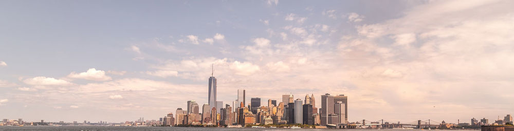 Cityscape against sky during sunset