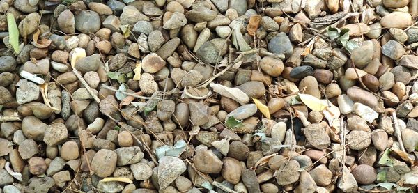 Full frame shot of pebbles