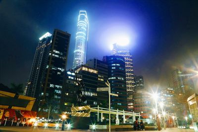 Low angle view of modern buildings