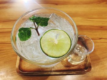 Close-up of drink on table