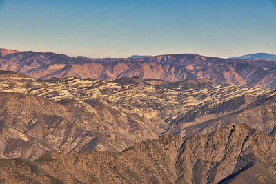 Scenic view of dramatic landscape against sky