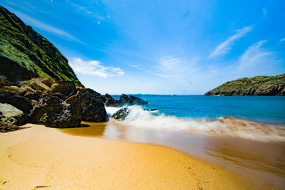 Scenic view of sea against sky