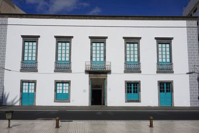 Low angle view of building against sky