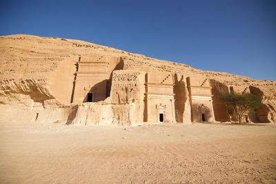 View of historical building against clear sky