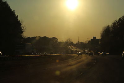 Cars on road