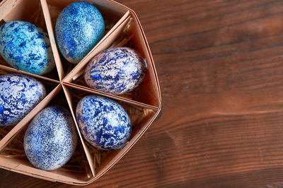 High angle view of multi colored pencils on table