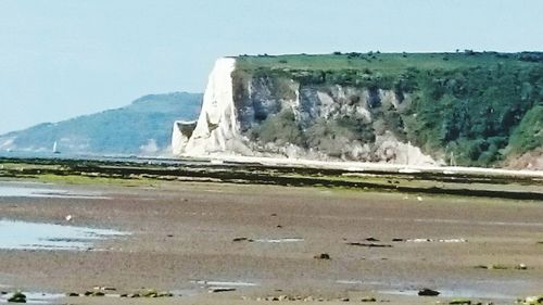 Rock formations in sea