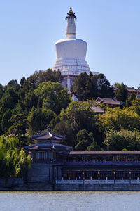 View of historical building against clear sky