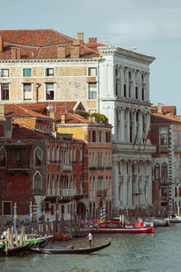 Gondola on the grand canal in venice