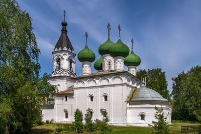 Low angle view of church against sky