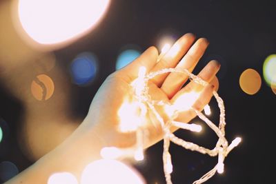 Close-up of human hand