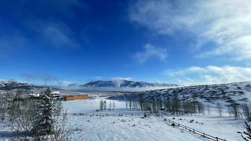 Frozen lake