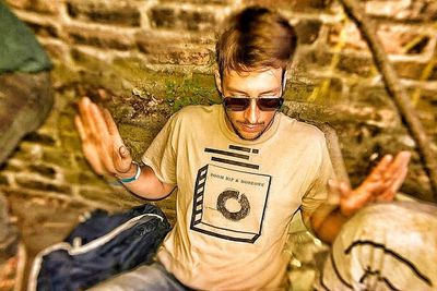 Woman sitting on bench