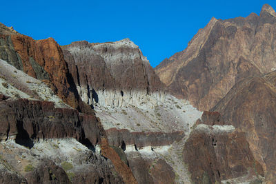 Rock formations on mountain