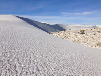 Scenic view of desert against sky
