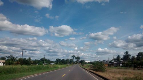 Road passing through landscape