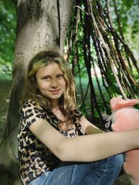 Portrait of smiling young woman