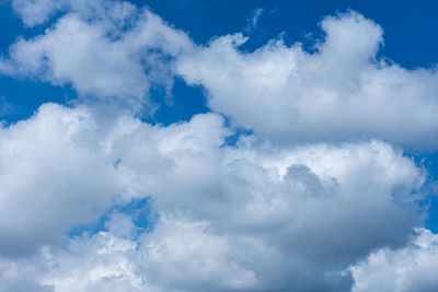 Low angle view of clouds in sky