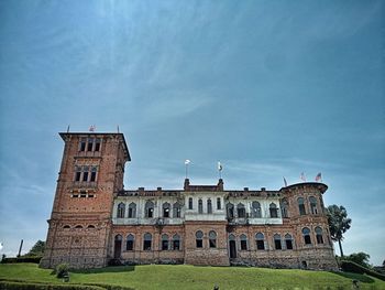 Low angle view of historical building against sky