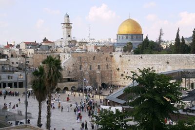 Panoramic view of buildings in city